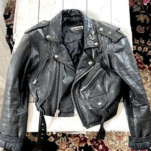 Contempo Casuals Vintage Moto Leather Jacket